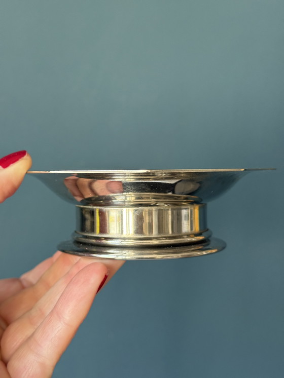 Image 1 of RARO! Coquillor, pressa per burro d'epoca placcata in argento