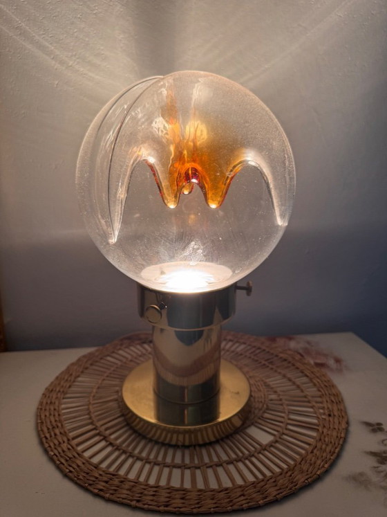 Image 1 of Kaiser lamp, Italian Murano glass, 1970s