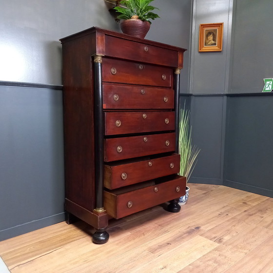 Image 1 of Klassieke Chiffoniere Met 7 Laden