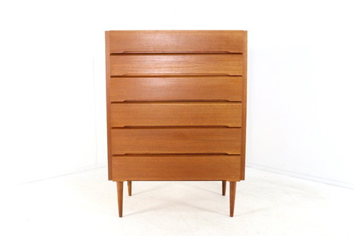 Grote hoge XL Deense ladekast vintage