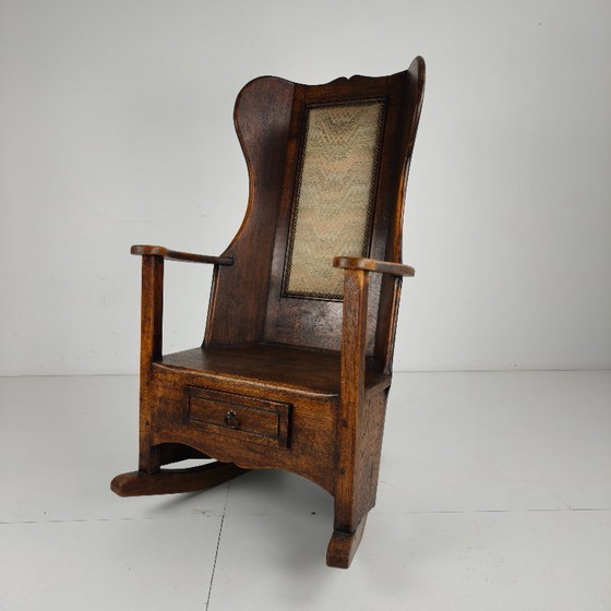 Image 1 of Sedia Lammer inglese del XIX secolo – imbottita