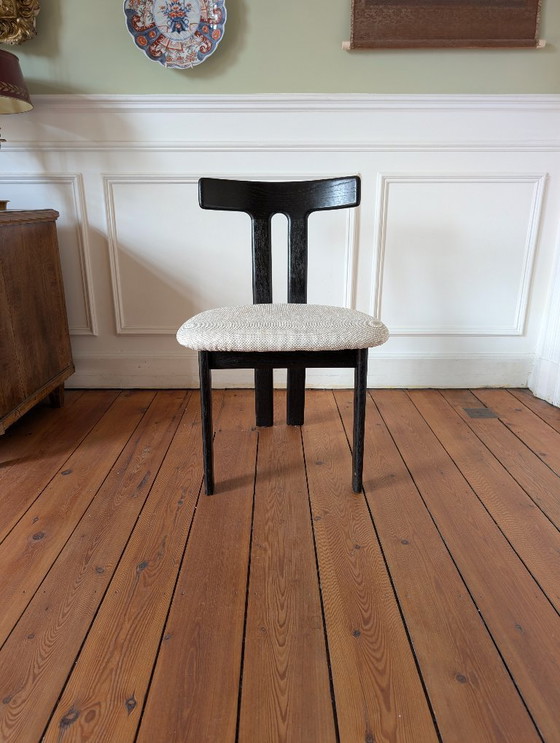 Image 1 of Set aus 4 Eichenholz-Esszimmerstühlen in T-Form