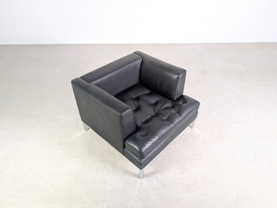 Image 1 of Originele de Sede DS-0040 lederen design fauteuil, zwart