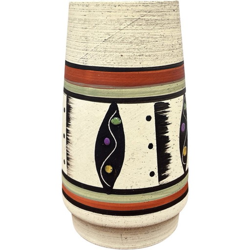 Vase vintage en céramique Bay Keramik, Allemagne 1970