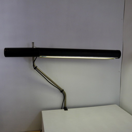 Lámpara de escritorio industrial vintage, lámpara fluorescente