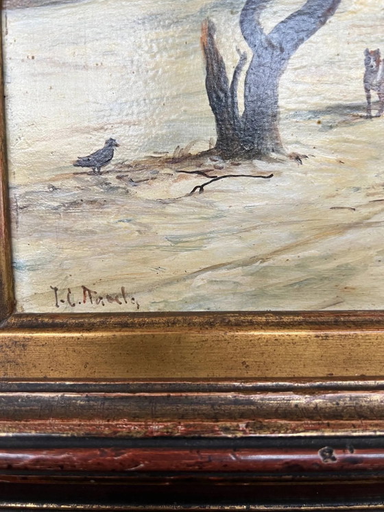 Painting, The towers have arrived – Paintings & Drawings, Wood (photo 10 of 12)
