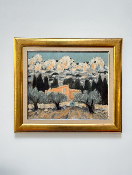 Image 1 of Yann Rebecq (né en 1955) - Mas sur la route de Servières, à St-Rémy de Provence, huile sur toile