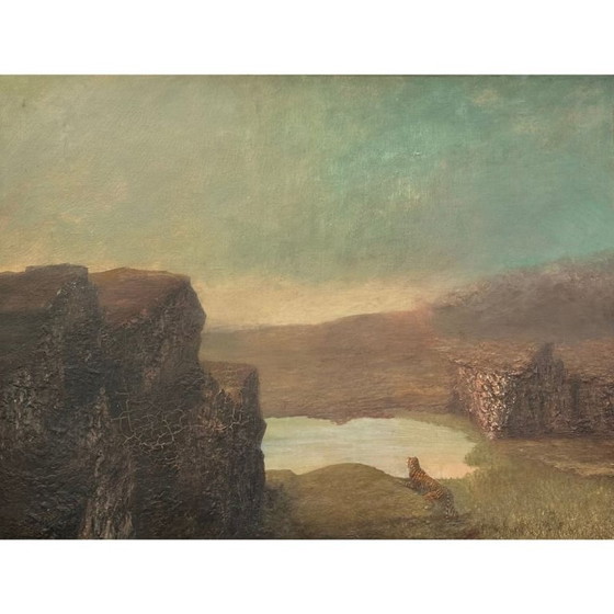 Image 1 of “Tigre ante un paisaje onírico”, Romanticismo, s. XIX – Inglaterra