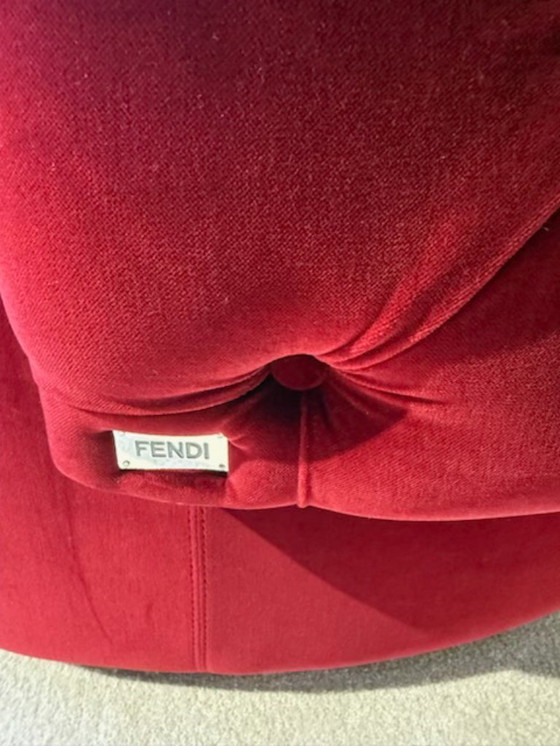 Image 1 of Poltrona Fendi Casa con cuscini e plaid