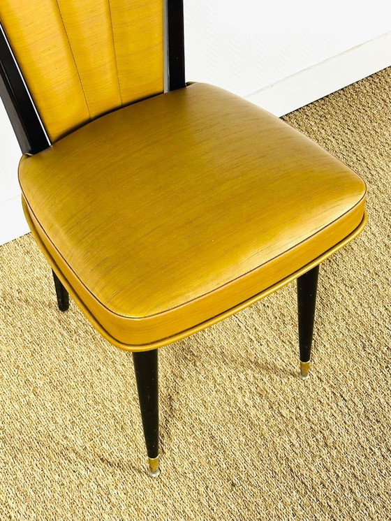 Image 1 of Set van 6 art-deco stoelen, Frankrijk, 1940