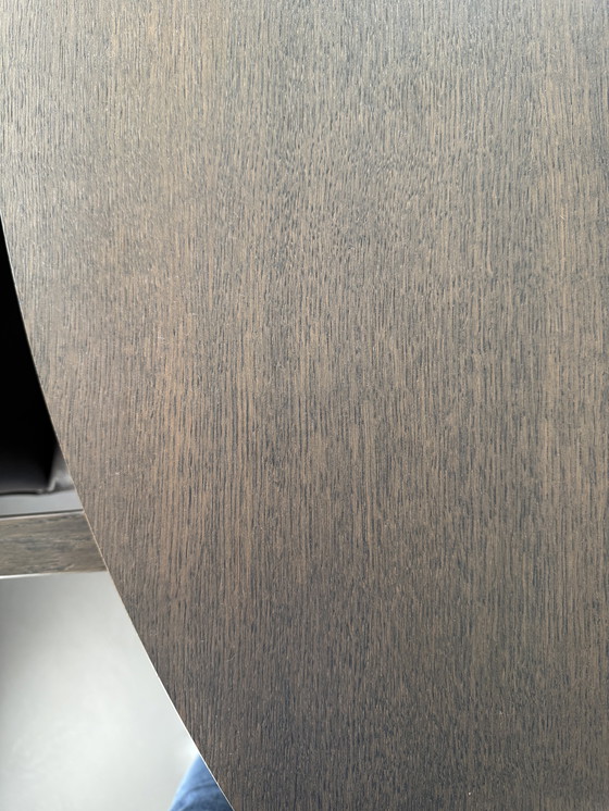 Image 1 of Tafel rond uitklapbaar tot ovaal . 125-150/ 125-215. In goede staat 