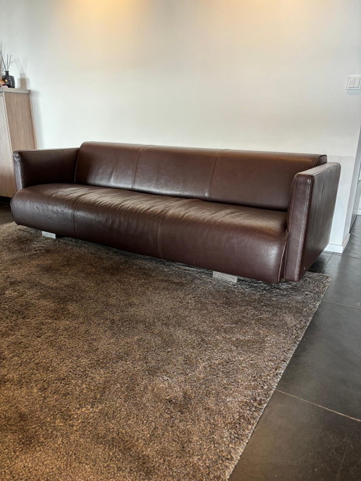 Rolf Benz 6300 Bank 3-zits Donkerbruin 230cm