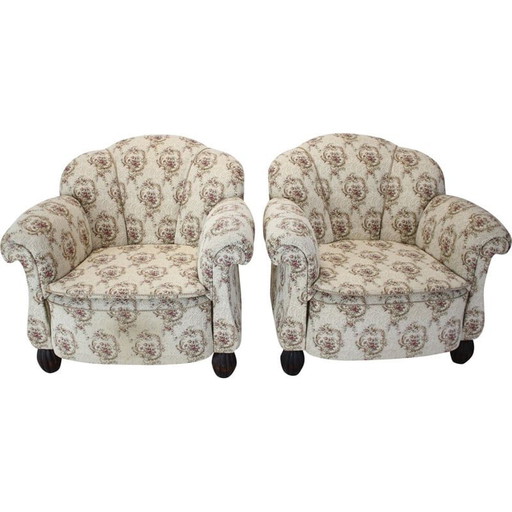 Coppia di poltrone Art Déco vintage, Cecoslovacchia, anni '30