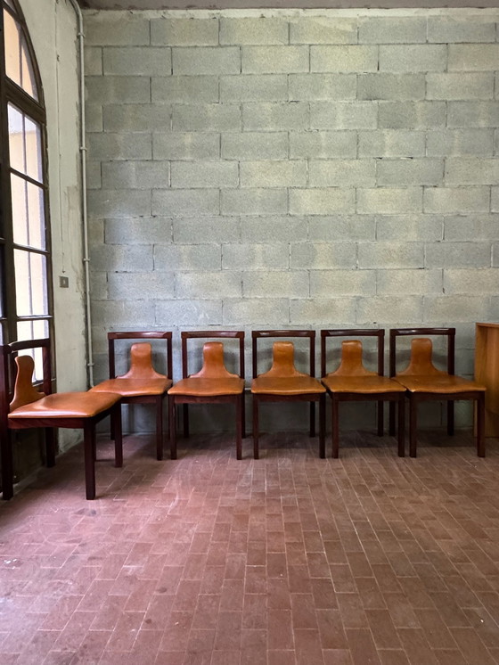 Image 1 of 6 sedie attribuite a Luigi Salocchi per Sormani, anni '60