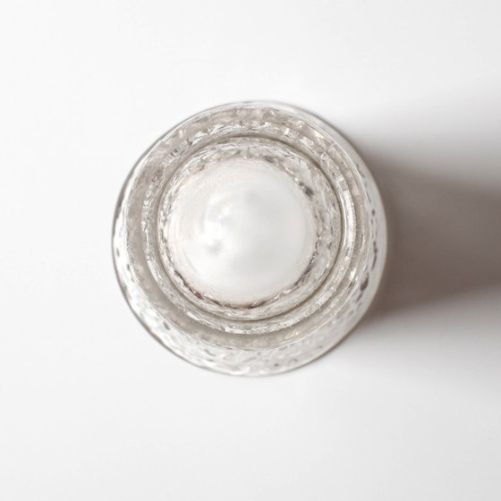 Image 1 of Mid-Century Pressed Glass Vase by Václav Hanuš / Libochovice / Czech Republic / 1970