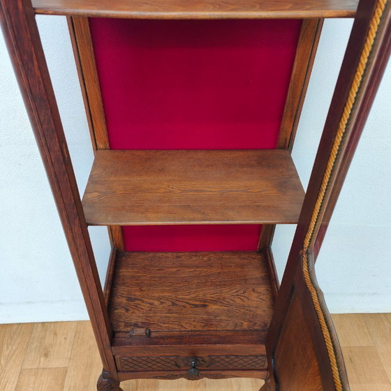 Image 1 of Vintage Antieke Vitrinekast Landelijke wandkast