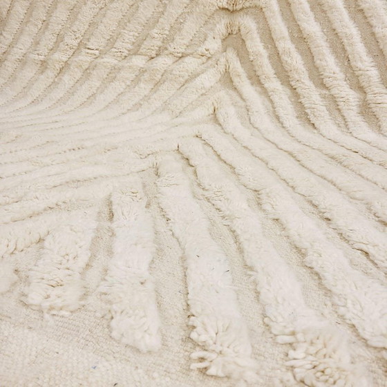 Uniek ecru Berber tapijt met geometrische patronen 200/300 – Vloerkleden en tapijten, Wool (photo 5 of 9)