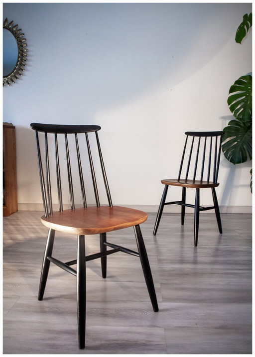 Sedia scandinava vintage di I. Tapiovaara, modello Fanett