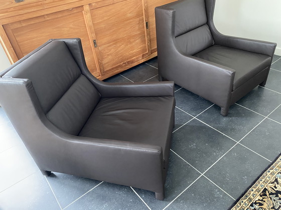 Image 1 of 2 x Lederen zetel FELD