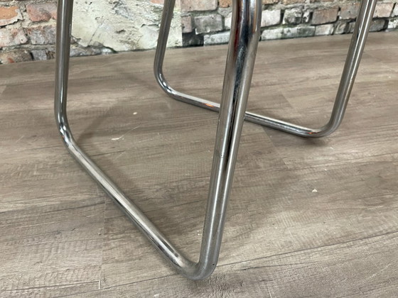 Image 1 of Ahrend Buisframe Sledestoel blauw