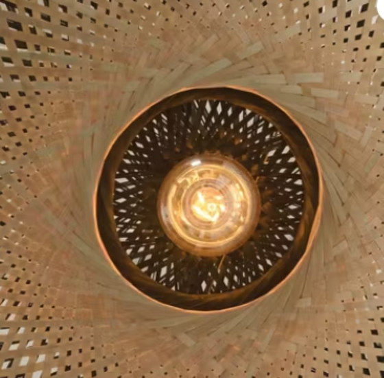 Kalimantan Bamboo Ceiling Light (Goods&Mojo) (photo 4 of 5)