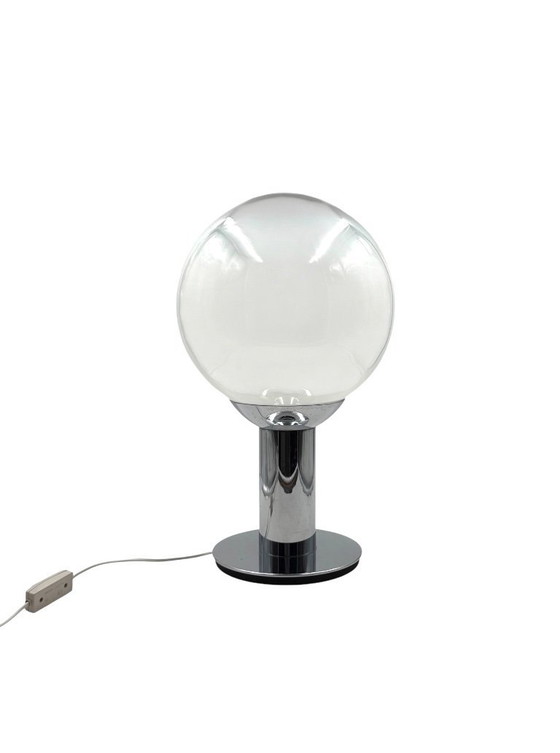 Image 1 of Lampe de table chromée style futuriste, France années 1980