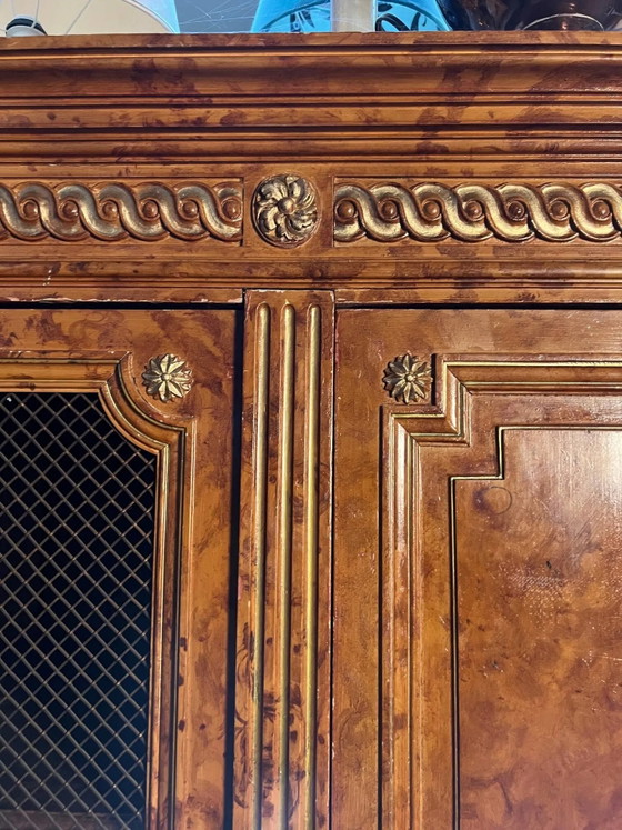 Louis XVI stijl Boekenkast., Boekenkasten, Hout, Bruin (foto 4 van 7)