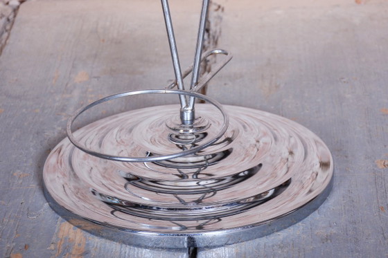 Originele Bauhaus paraplubak, verchroomd staal, Duitsland, jaren 1950 – Metal, Chrome (photo 9 of 12)