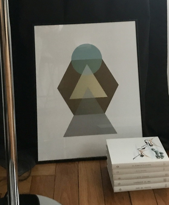 Image 1 of Ingelijste ontwerpposter Éditions Braun