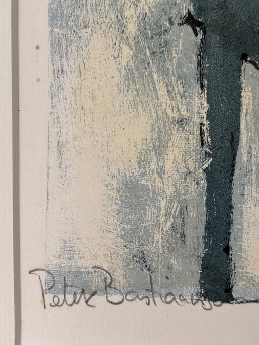 Peter Bastiaansen sérigraphie Chien sur chaise 1