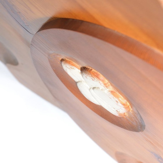 Image 1 of “Nest” – Monumental Hand Carved Oak Wall Sculpture By Alojz Petráš, 1979