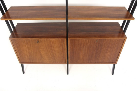 Image 1 of Librería escandinava "Double" de teca, Suecia, 1950