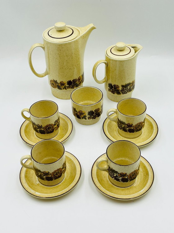 Image 1 of Poole Pottery Thistlewood koffieservies voor 4 personen