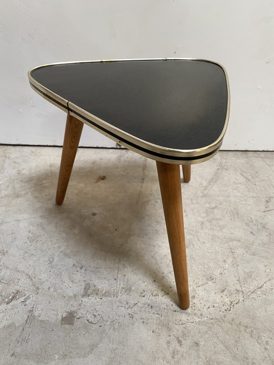 Image 1 of Formica triangular side table