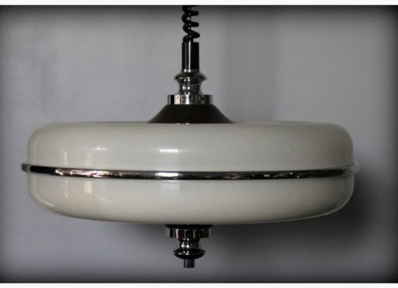 Image 1 of Vintage Massive Design Plafondlamp Jaren 60-70  Ufo Space Age 