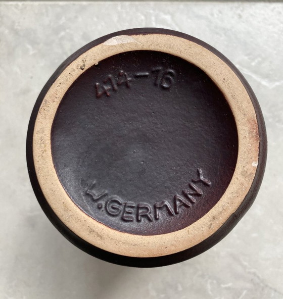 Image 1 of Vaso in lava marrone di Scheurich modello 414-16, Germania occidentale, anni '70