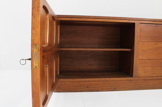 Image 1 of Buffet vintage graphique en bois de teck 1960s