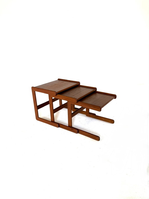 Caja nido vintage de teca, Salin Nyborg '60 – bijzettafels, Wood
