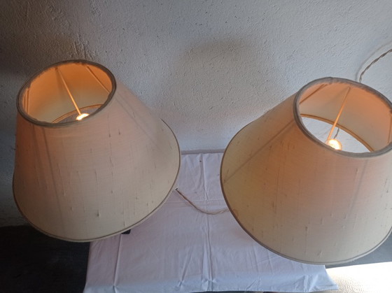 Lamps - Bronze - Transformed Candelabras – Table lamps, Textile (photo 38 of 38)