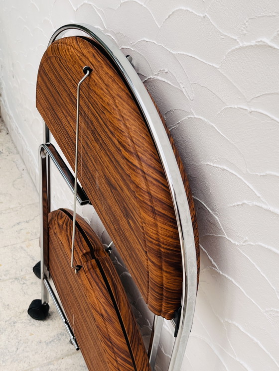 Image 1 of Oval folding sideboard