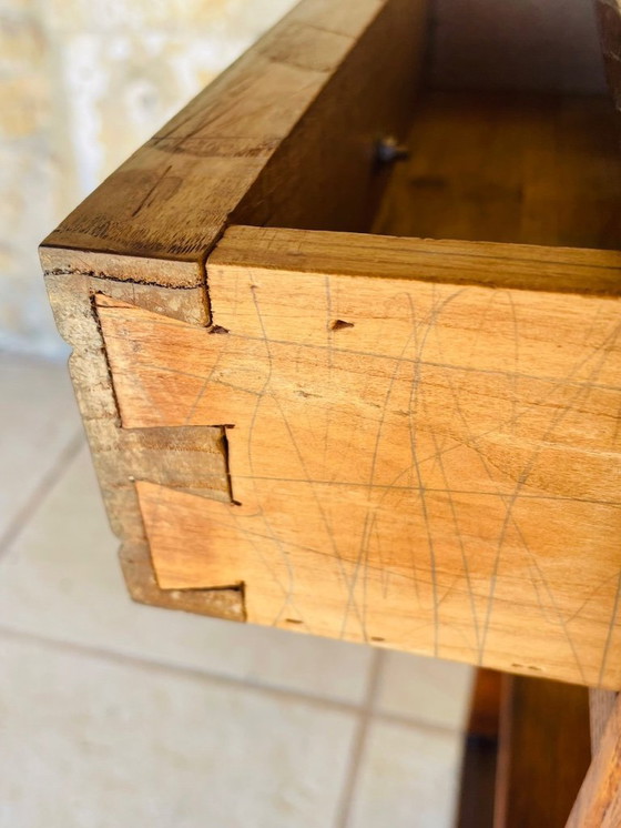 Image 1 of Consolle Art Déco a tre ripiani in noce, anni '30