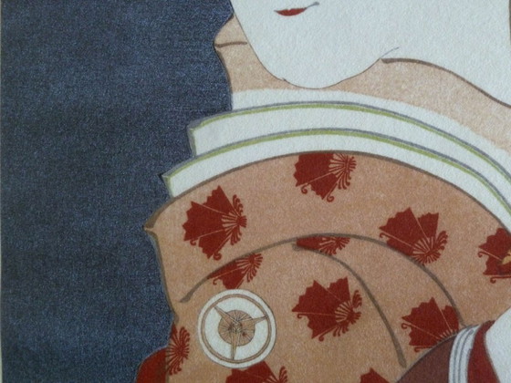 Image 1 of Serie di tre incisioni di Toshusai Sharaku