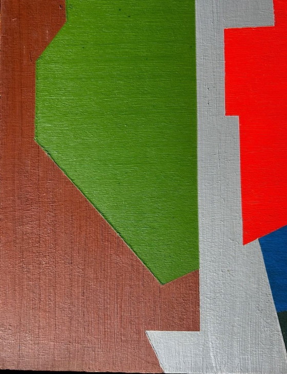 Image 1 of huile sur panneau double face 