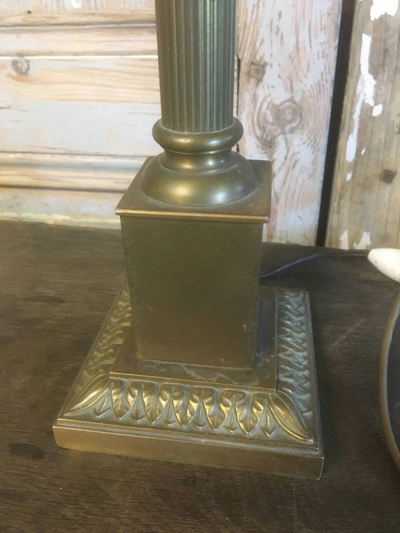 Bronze and mother-of-pearl lamp – Table lamps, Vintage (photo 3 of 9)