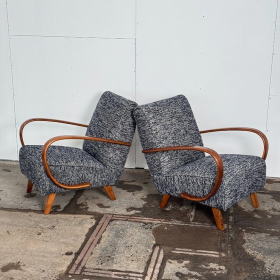 Image 1 of Coppia di poltrone Jindřich Halabala tipo C per UP Závody, anni '30 — Art Déco cecoslovacco