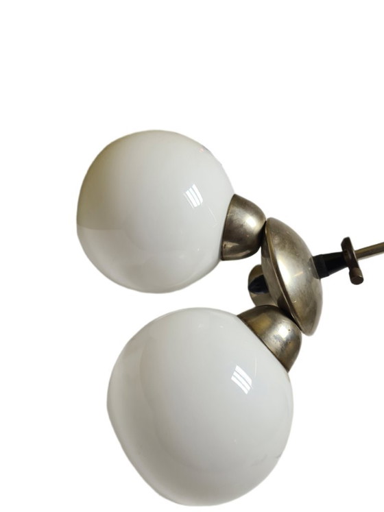 Kroonluchter in postmoderne stijl, Polen, jaren 1960 – Glass, Metal (photo 6 of 10)