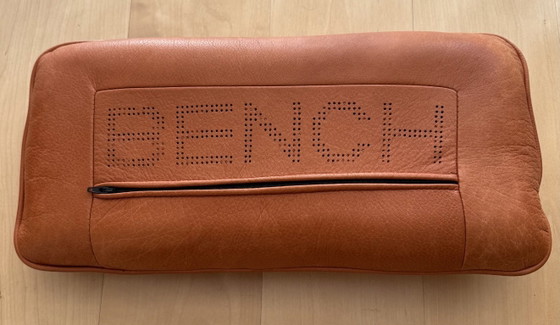 Image 1 of Cognac leren Bench fauteuil