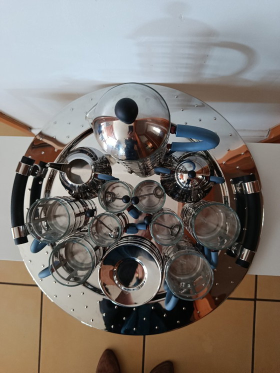 Image 1 of Alessi coffee set, tray and four mugs