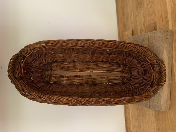 Vintage Baguette Rotan Mand – Decoratieve objecten, Rieten (photo 3 of 5)