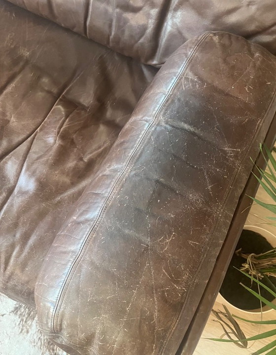 Vintage De Sede DS-76 Sofa Bed Brown Leather – 2 seaters (photo 4 of 13)